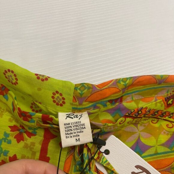 NWT RAJ Hippie Boho Chic Paisley Pants Size Medium New - Picture 6 of 7